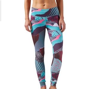 Reebok Lux Bold Memphis Medley Leggings